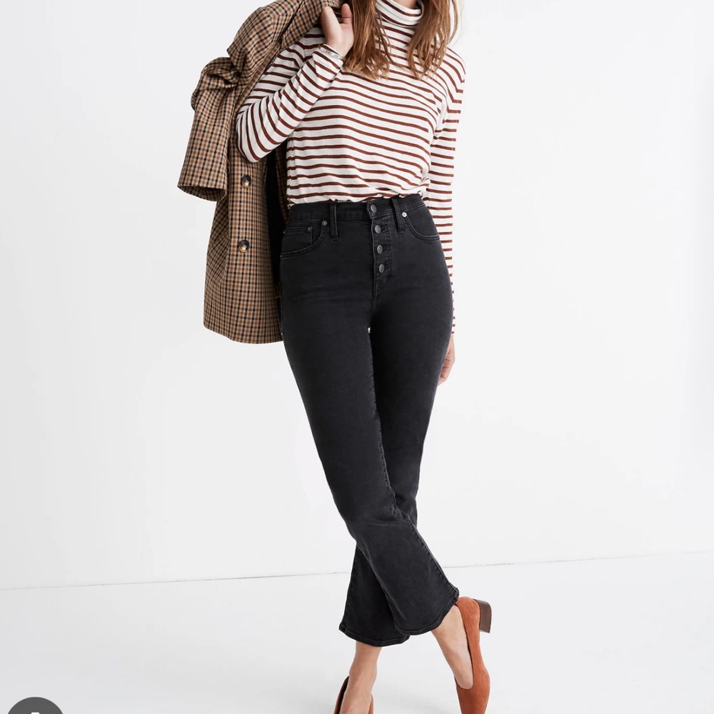 NWOT Madewell | Cali Demi-Boot Jeans in Bellspring Wash: Button-Front Edition